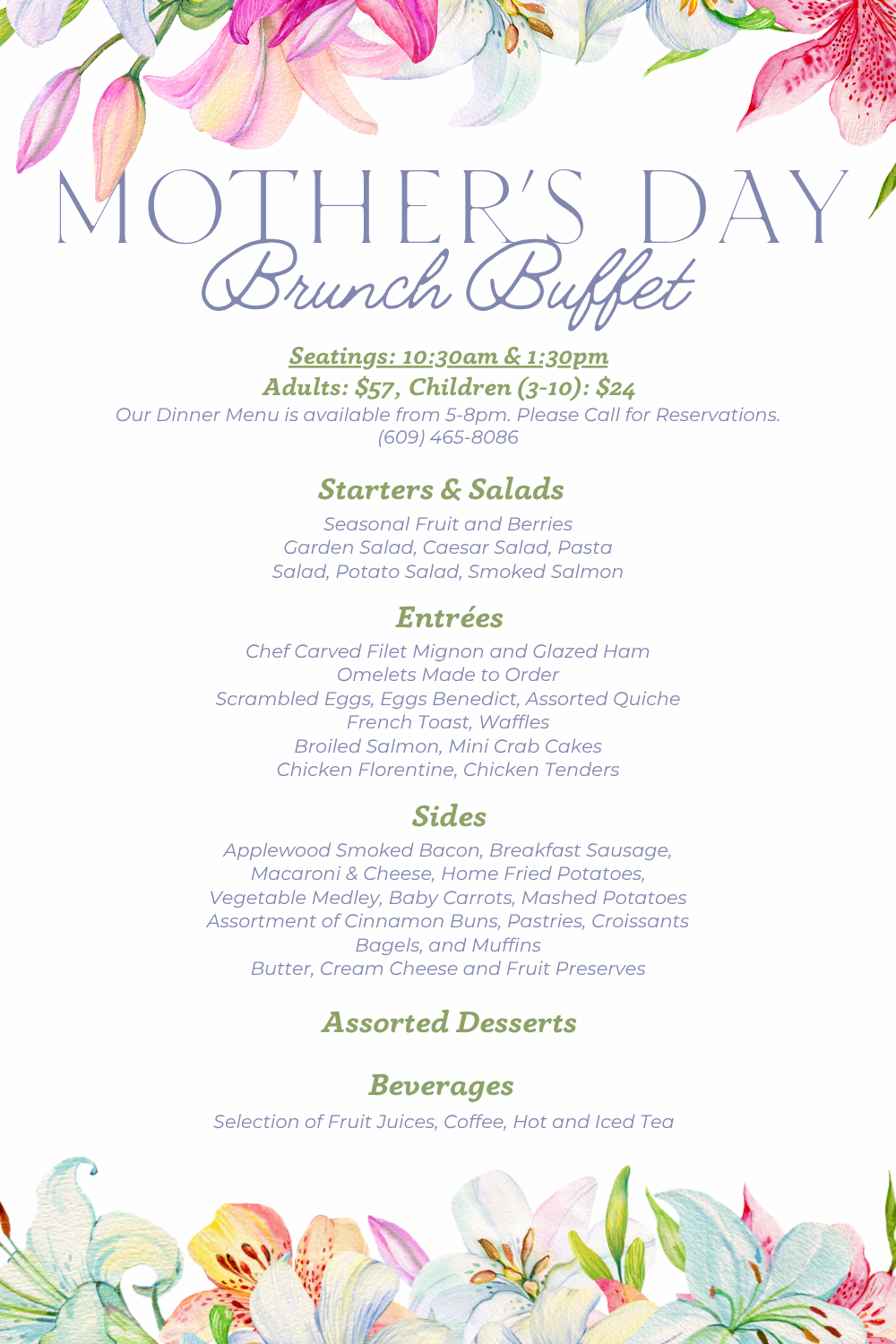 Mothers Day Brunch Poster 2025